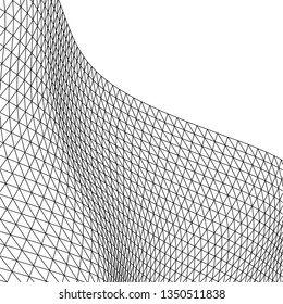 Architectural drawing. Geometric background 3d