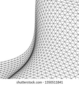 Architectural drawing. Geometric background 3d
