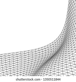Architectural drawing. Geometric background 3d