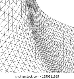 Architectural drawing. Geometric background 3d