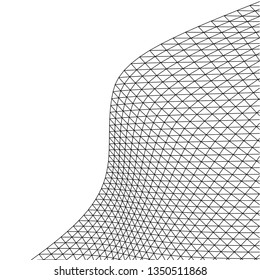 Architectural drawing. Geometric background 3d