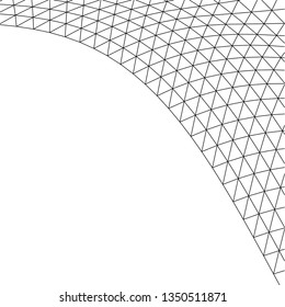 Architectural drawing. Geometric background 3d