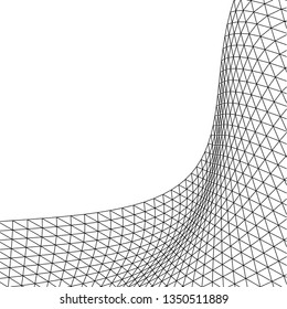 Architectural drawing. Geometric background 3d
