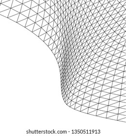Architectural drawing. Geometric background 3d