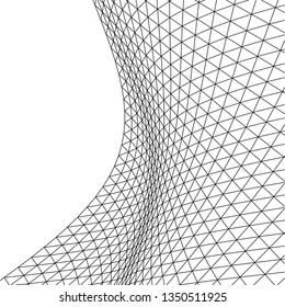 Architectural drawing. Geometric background 3d