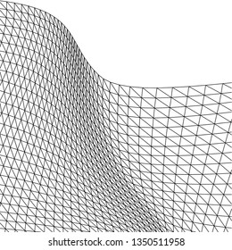 Architectural drawing. Geometric background 3d