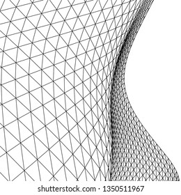 Architectural drawing. Geometric background 3d