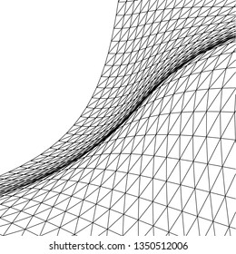 Architectural drawing. Geometric background 3d