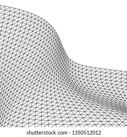 Architectural drawing. Geometric background 3d