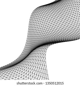 Architectural drawing. Geometric background 3d