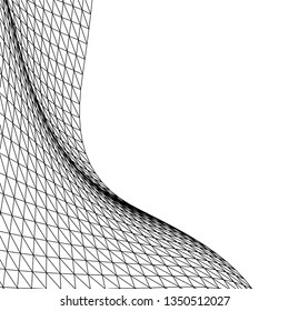 Architectural drawing. Geometric background 3d