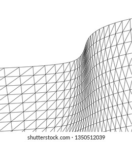 Architectural drawing. Geometric background 3d