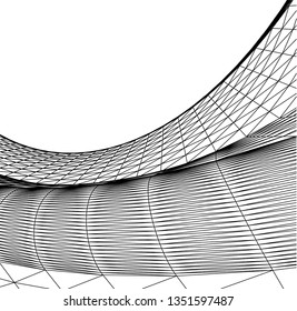 Architectural drawing. Geometric background 3d