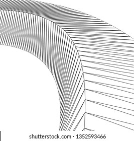 Architectural drawing. Geometric background 3d
