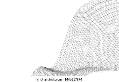 Architectural drawing. Geometric background 3d
