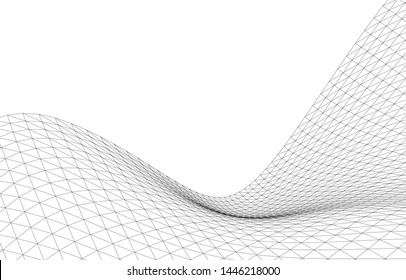 Architectural drawing. Geometric background 3d