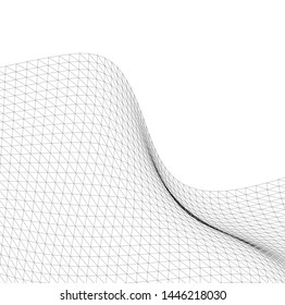 Architectural drawing. Geometric background 3d