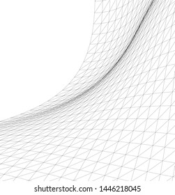 Architectural drawing. Geometric background 3d