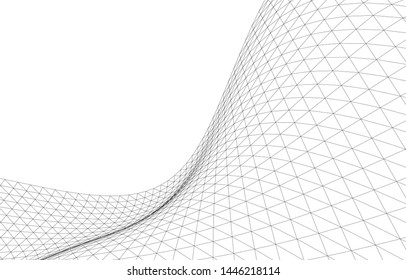 Architectural drawing. Geometric background 3d