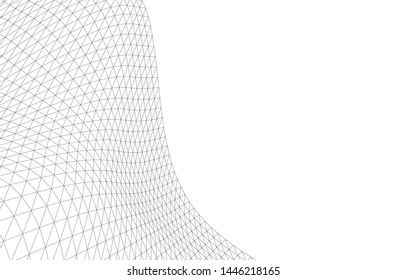 Architectural drawing. Geometric background 3d