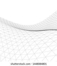Architectural drawing. Geometric background 3d