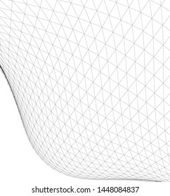 Architectural drawing. Geometric background 3d