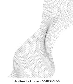 Architectural drawing. Geometric background 3d