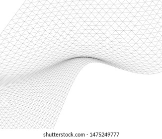 Architectural drawing. Geometric background 3d