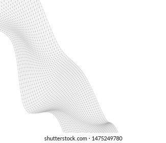 Architectural drawing. Geometric background 3d