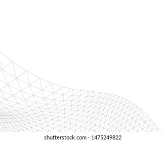 Architectural drawing. Geometric background 3d
