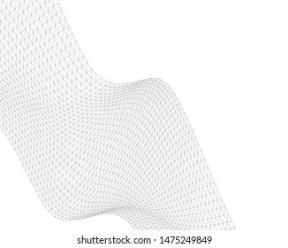 Architectural drawing. Geometric background 3d