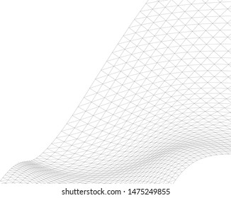 Architectural drawing. Geometric background 3d