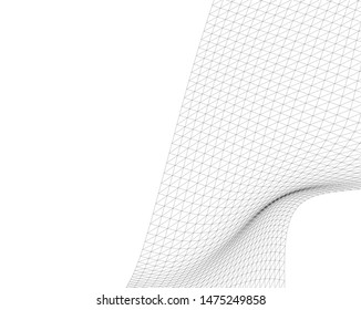 Architectural drawing. Geometric background 3d