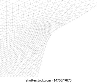 Architectural drawing. Geometric background 3d