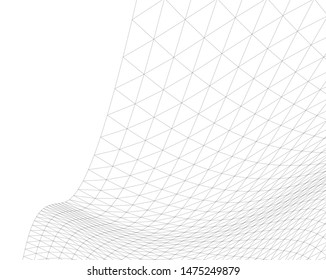 Architectural drawing. Geometric background 3d