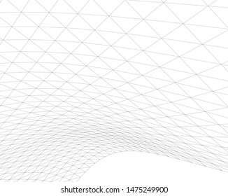 Architectural drawing. Geometric background 3d