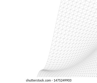 Architectural drawing. Geometric background 3d