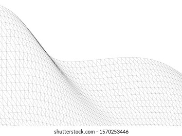 Architectural drawing. Geometric background 3d