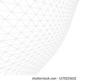 Architectural drawing. Geometric background 3d