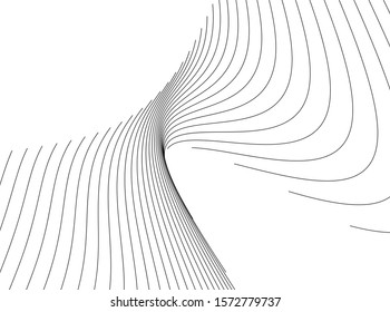 Architectural drawing. Geometric background 3d