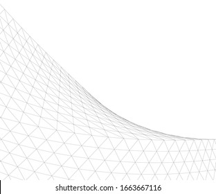 Architectural drawing. Geometric background 3d