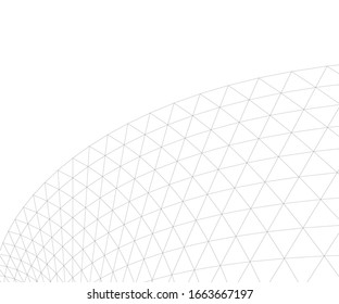 Dibujo arquitectónico. Fondo geométrico 3d