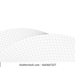 Architekturzeichnung. Geometrischer Hintergrund 3D