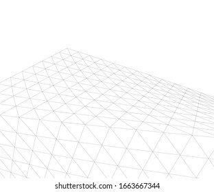 Architectural drawing. Geometric background 3d