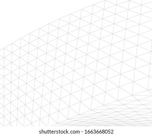 Architectural drawing. Geometric background 3d