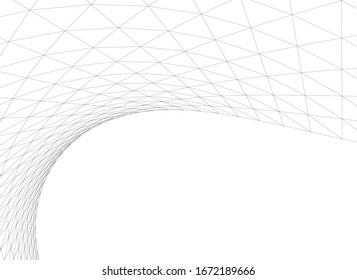 Architectural drawing. Geometric background 3d