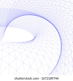 Dibujo arquitectónico. Fondo geométrico 3d
