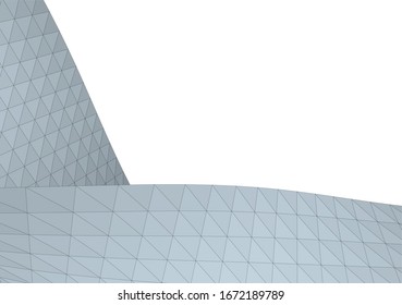 Architectural drawing. Geometric background 3d
