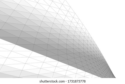Dibujo arquitectónico. Fondo geométrico 3d
