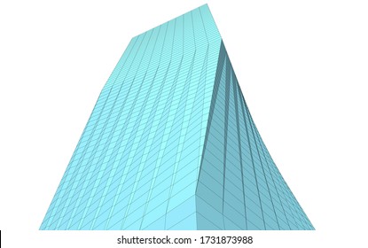 Architectural drawing. Geometric background 3d